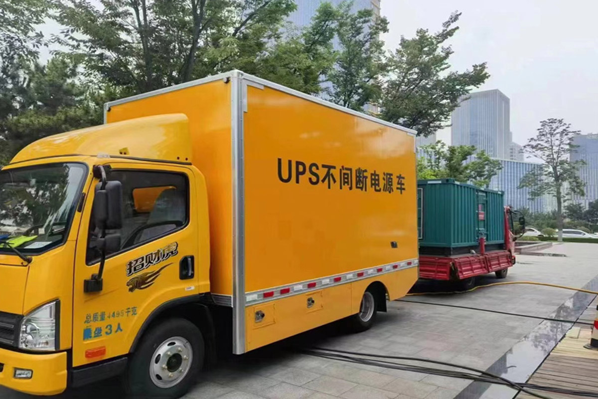 门头沟发电机租赁施工现场