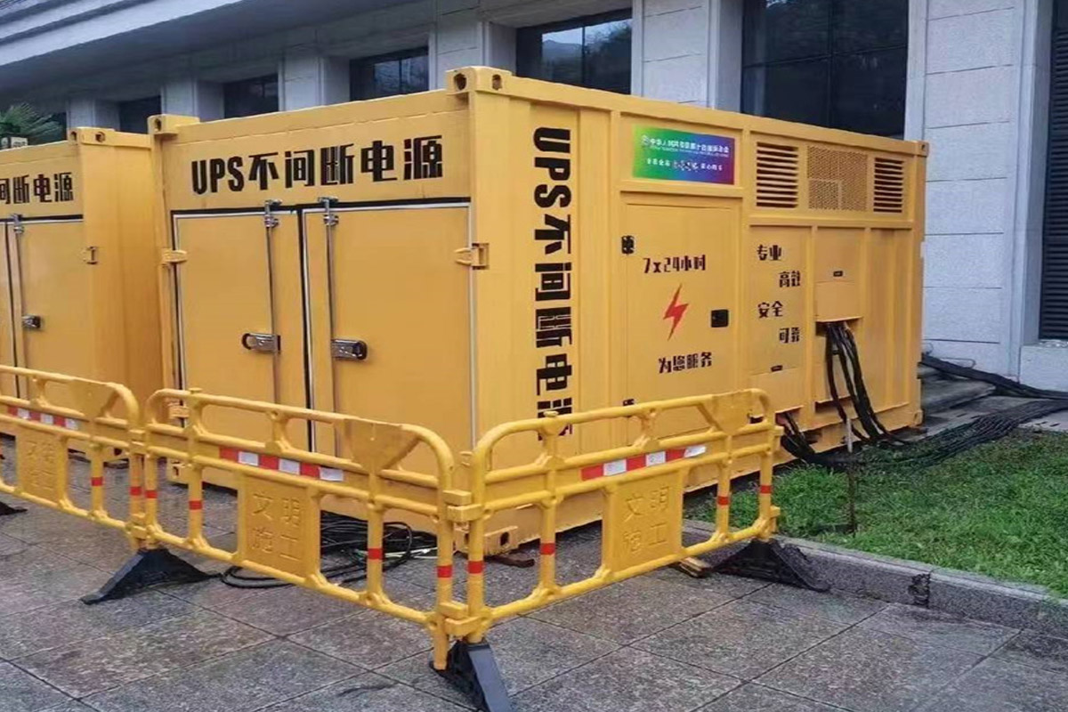 门头沟发电机租赁施工现场